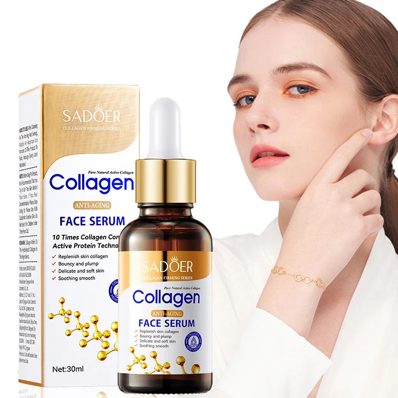 3pcs Collagen Face Serum skincare Facial Essence Liquid Firming Moisturizing Nourishing Facial Serum Skin Care